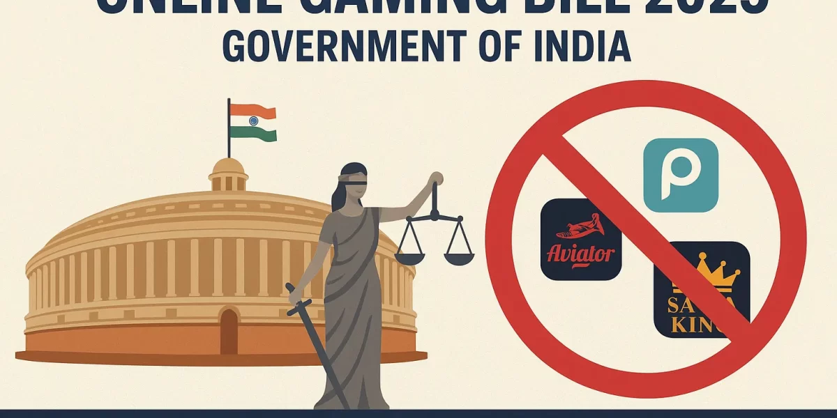 Online Gaming Bill 2025 banning Probo, Aviator, Satta King apps by Government of India